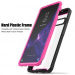 Wholesale Galaxy S10+ (Plus) Clear Dual Defense Case (Hot Pink)
